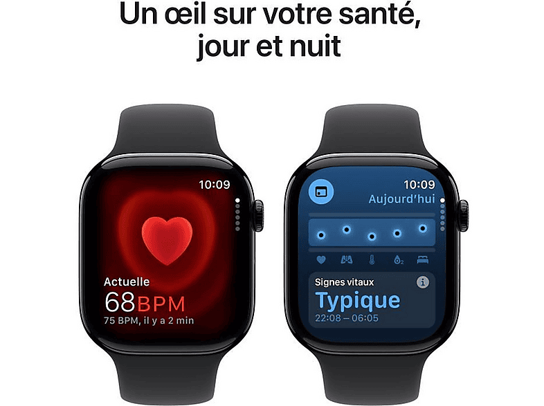 Smartwatch - Apple Watch Series 10, M/L, Aluminio, Negro (ref. 148902022)