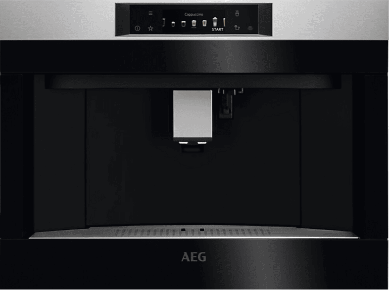Máquina espresso - AEG KKA894500M, 1350 W, 2 tazas, Negro, Acero inoxidable