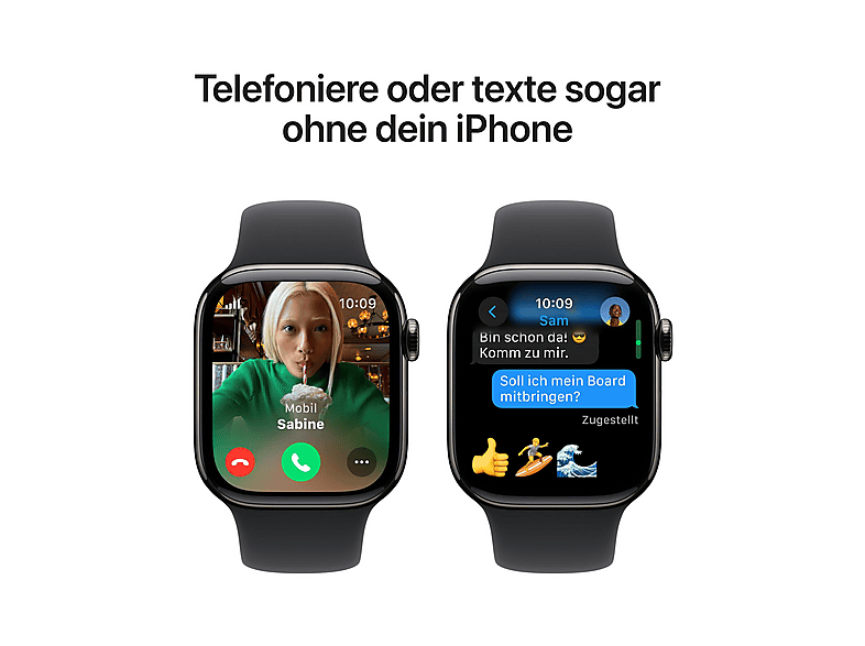 Smartwatch - Apple Watch Series 10, M/L, Titanio, Gris