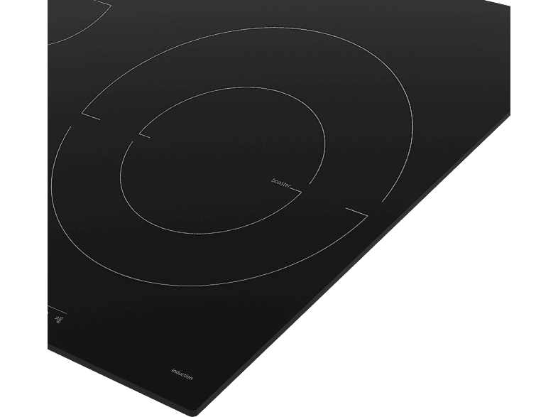 Placa inducción - Beko HII63205MT, 3 zonas, Zona grande 32 cm, Stop&Go, 60 cm, Negro