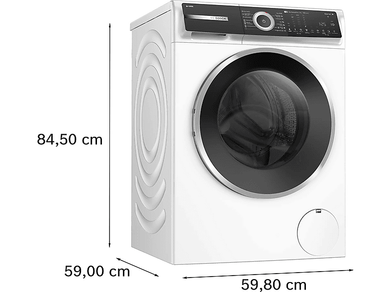Lavadora carga frontal - Bosch Serie 6 WGH244A0ES, 9 kg, 1400 rpm, 14 programas, Blanco