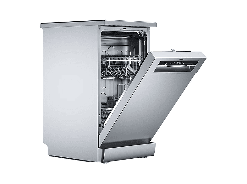 Lavavajillas libre instalación 45 cm - Teka DFS 44750 SS INOX, 10 servicios, 7 programas, 44,8 cm