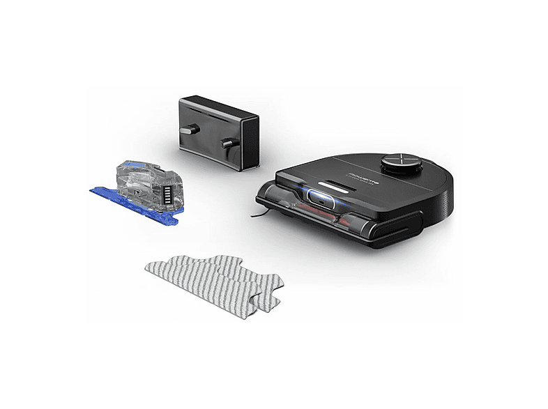 Robot aspirador - Rowenta X-Plorer Serie 220 RR9465WH, Depósito 0,35 l, Autonomía 120 min, Negro