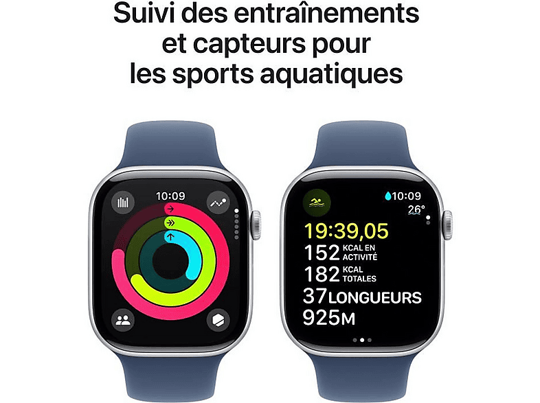 Smartwatch - Apple Watch Series 10 Watch Series 10, S/M, Aluminio, Plata