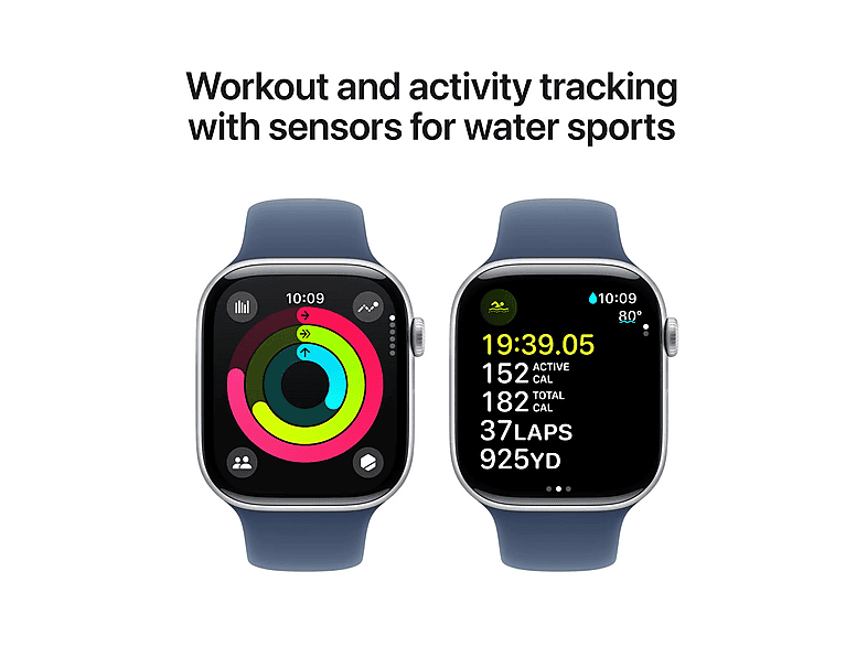 Smartwatch - Apple Watch Series 10, M/L, Aluminio, Silver