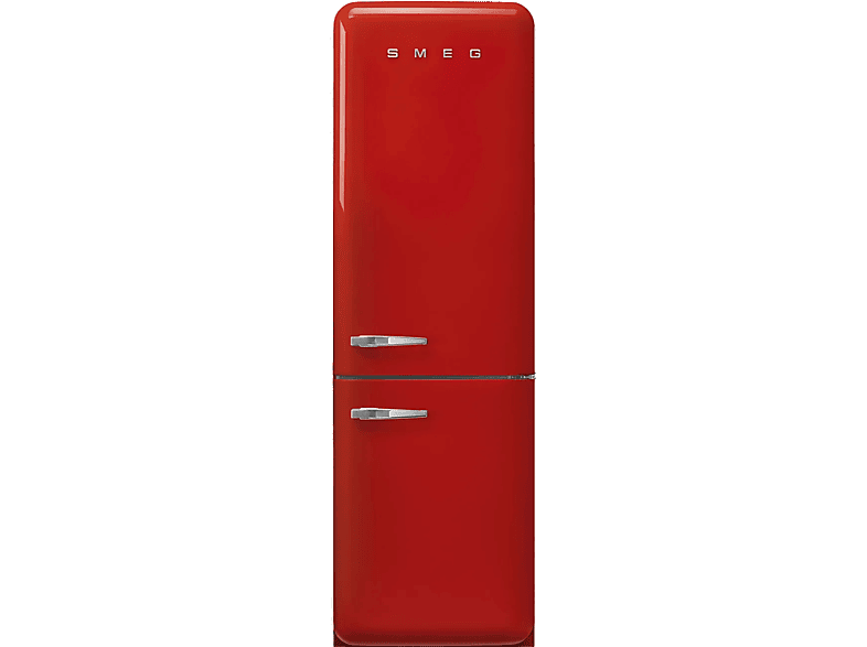 Frigorífico combi - Smeg FAB32RRD5, No Frost, 331 l, Libre Instalación, 196 cm, Rojo