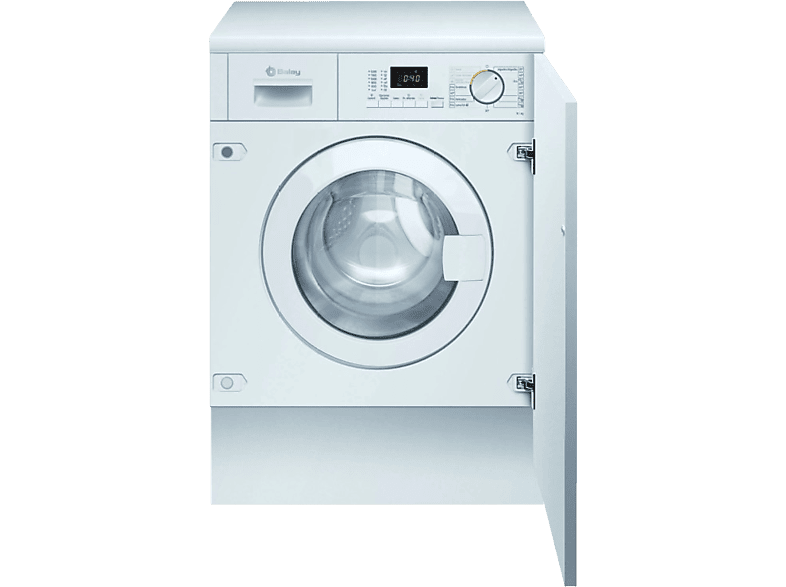 Lavadora secadora integrable - Balay 3TW773B, 7 kg/4 kg, 1200 rpm, Inicio diferido, Display Led, Blanco