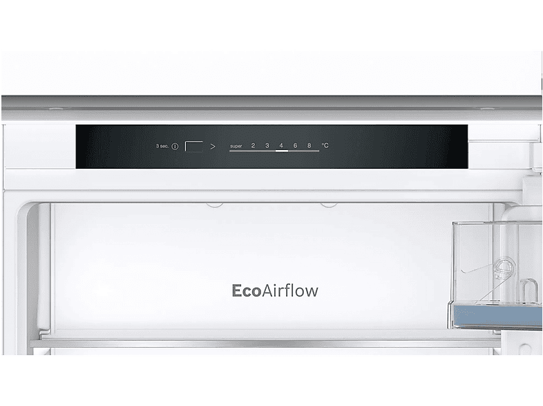 Frigorífico combi integrable - Bosch KIV86VSE0, Low Frost, 277l, VitaFresh XXL, Cajón BigBox, 177.2 cm, Sin panelar