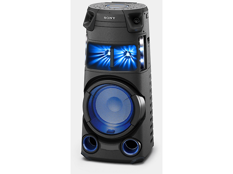 Altavoz de gran potencia - Sony MHC-V43D.CEL, 4.1 Canales, Iluminación ambiental, Karaoke, Bluetooth, Mega Bass, Radio, Negro