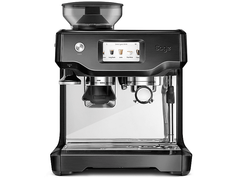 Cafetera espresso manual - Sage the Barista Touch, 15 bar, 1650 W, 480 ml, 2 tazas, Negro