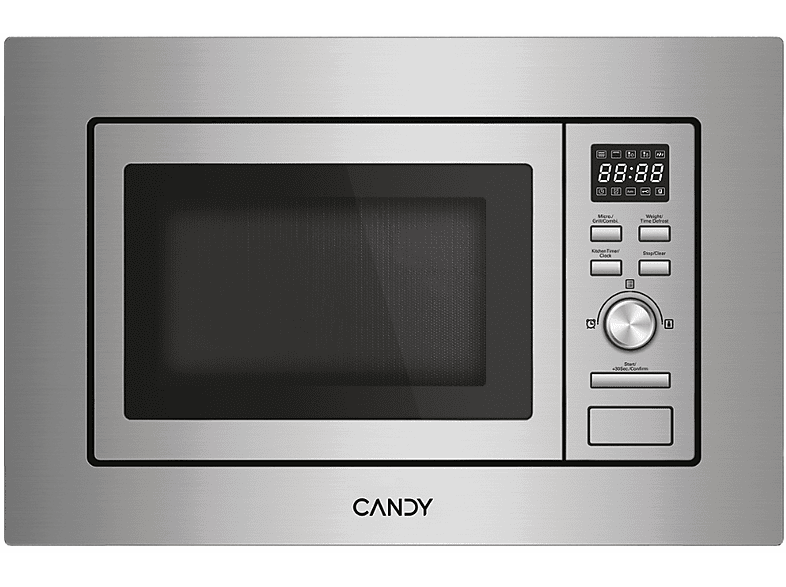 Microondas integrable - Candy CA20FMW7NG, 8 potencia, 20 l, Acero