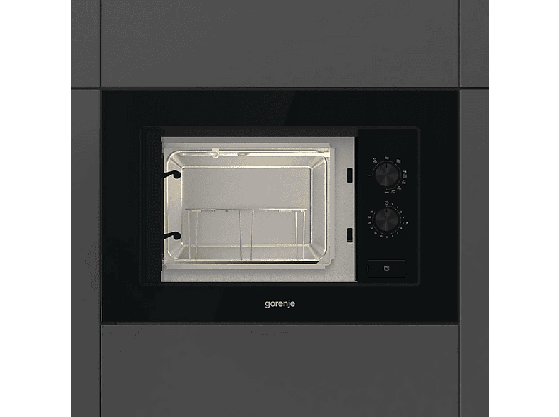 Microondas integrable - Gorenje BM171EG1B, 5 potencia, 17 l, Negro
