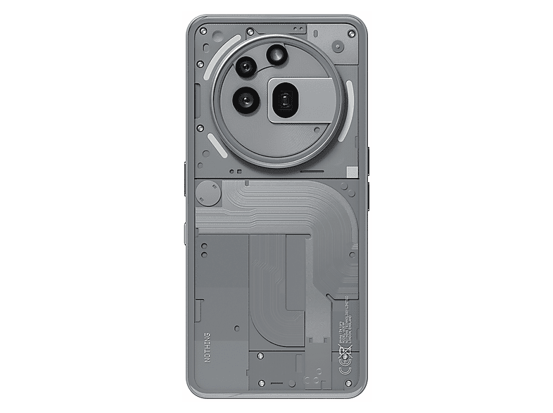 Smartphone - Nothing Phone 3a Pro, Gris, Móvil Android, 256 GB, 12 GB RAM, 6,77 " FHD+ AMOLED, Qualcomm® Snapdragon 7s Gen 3, 5000 mAh