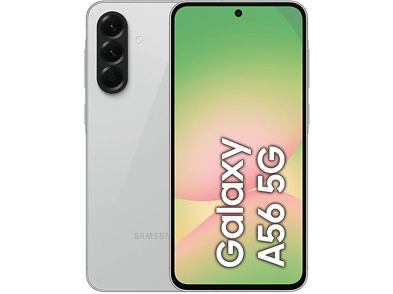 Smartphone - Samsung A56 6.6P/5G/8N/8+256GB/G, Gris, Móvil Android, 8 GB RAM, 6,7 " FHD+ Super AMOLED, Exynos 1580, 5000 mAh