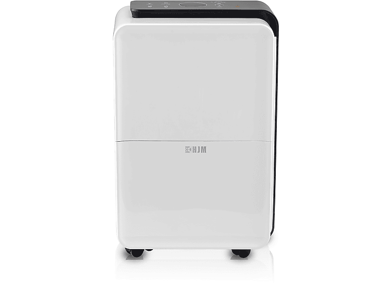 Deshumidificador - Hjm DHM30: 30L/día, Superficie 55-60 m2, Función Secado de Ropa, Silencioso, Depósito 4L, 210W, 4 l, 60 m², blanco