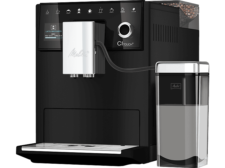 Máquina espresso - Melitta CI Touch, 15 bar, 1,400 W, Negro Mate