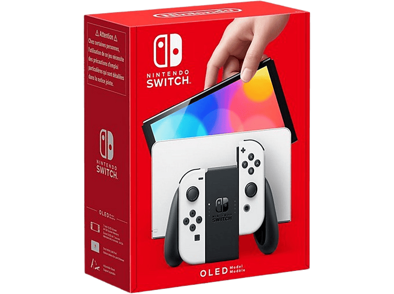 Consola - Nintendo Switch OLED, 7", Joy-Con, 64 GB, Blanco