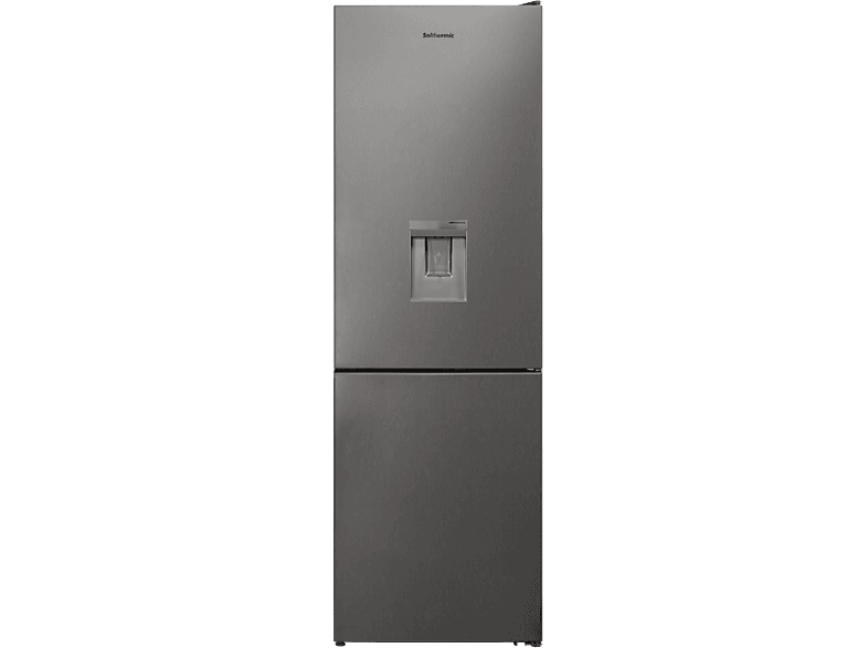 Frigorífico combi - Solthermic Fc185xdv, No Frost, Altura 186 cm, Gris