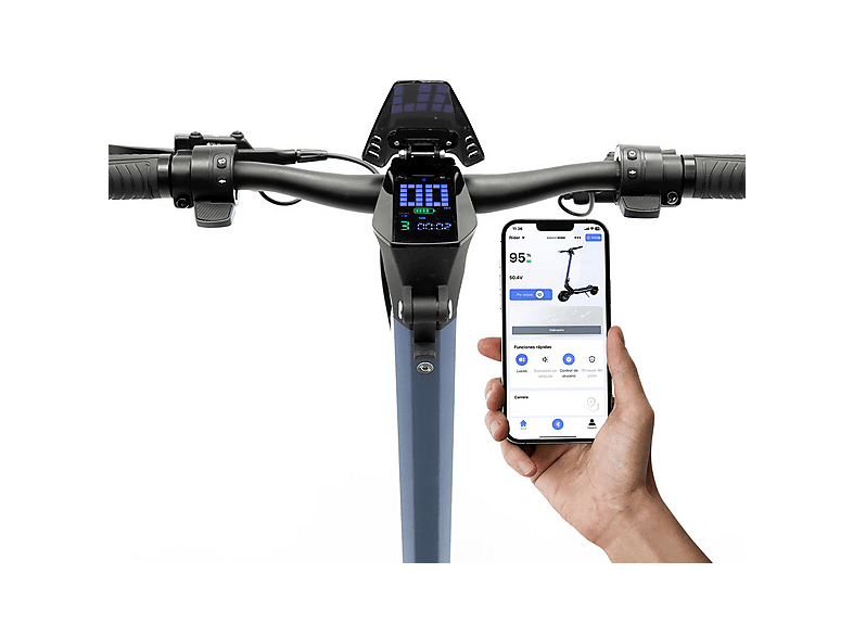 Patinete eléctrico - Smartgyro RAPTOR DUAL EVO LR Homologado DGT, Pot. máx. 1000 W, Carga máx. 140 kg, 75 km autonomía, 20,000 mAh, Azul