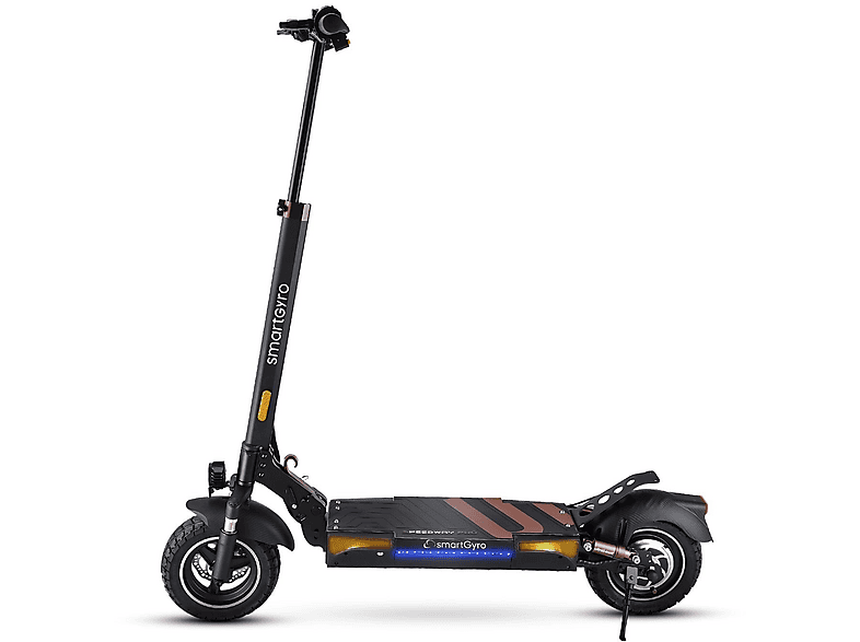 Patinete eléctrico - Smartgyro SPEEDWAY PRO C Homologado DGT, Pot. máx. 1000 W, Carga máx. 140 kg, 60 km autonomía, 15,000 mAh, Negro