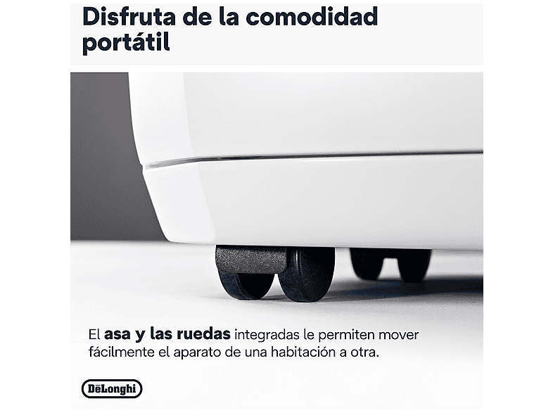 Deshumidificador - De Longhi, De'Longhi Tasciugo Aria Dry DDSX225, Extrae 21 l/día, Capacidad 2 l, Superficie 90m³, Función swing, Anticongelante, LCD