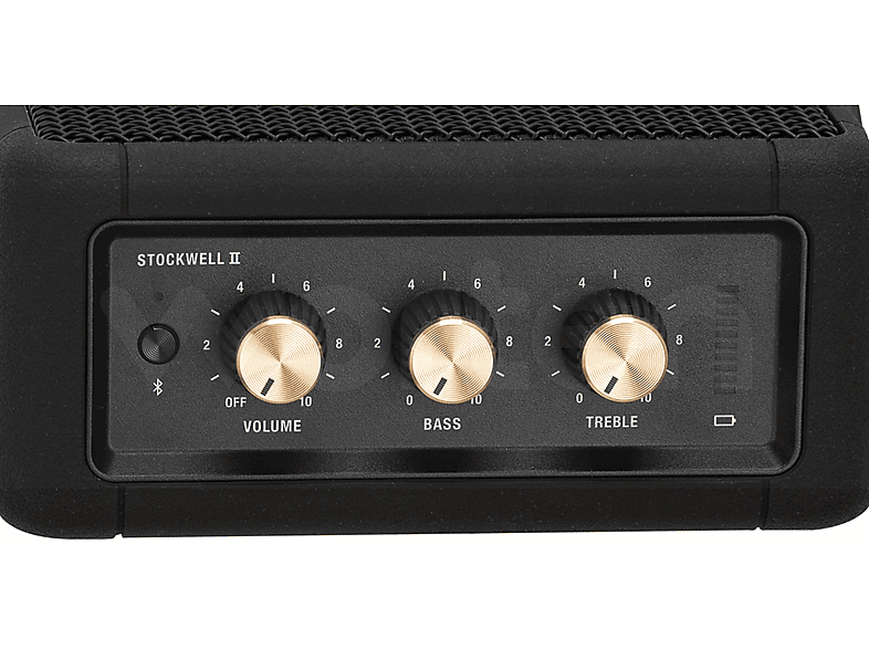 Altavoz inalámbrico - Marshall Stockwell II, 20W, Bluetooth, Autonomía de 20h, IPX4, Negro