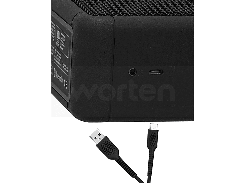 Altavoz inalámbrico - Marshall Stockwell II, 20W, Bluetooth, Autonomía de 20h, IPX4, Negro