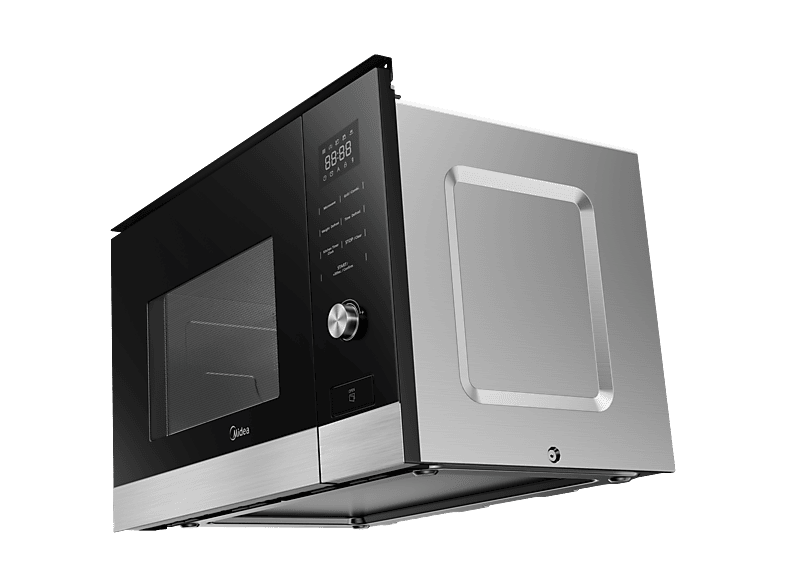 Microondas con grill integrable - Midea MBMTG820H-X, 800 W, 7 potencia, 20 l, Negro