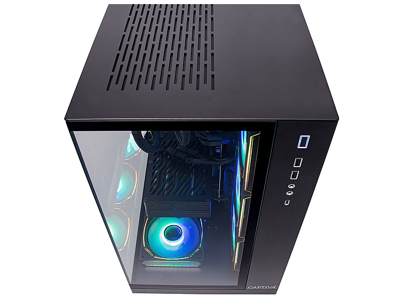 PC gaming - Captiva Highend Gaming R90-367, AMD Ryzen 9 9950X3D, 16 Núcleos, 64 GB RAM, 4 TB SSD, GeForce RTX™ 5080, Windows 11 Home, Negro