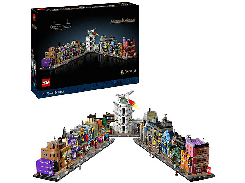 Juego de construcción - LEGO Harry Potter Callejón Diagon: Maqueta con 12 Figuras y Autobús para Adultos 76444, edad recomendada: 18 año(s)