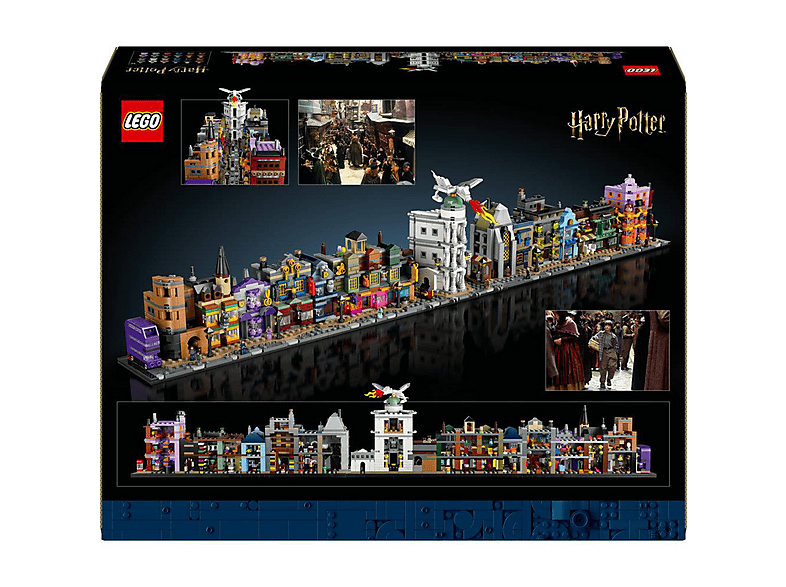 Juego de construcción - LEGO Harry Potter Callejón Diagon: Maqueta con 12 Figuras y Autobús para Adultos 76444, edad recomendada: 18 año(s)