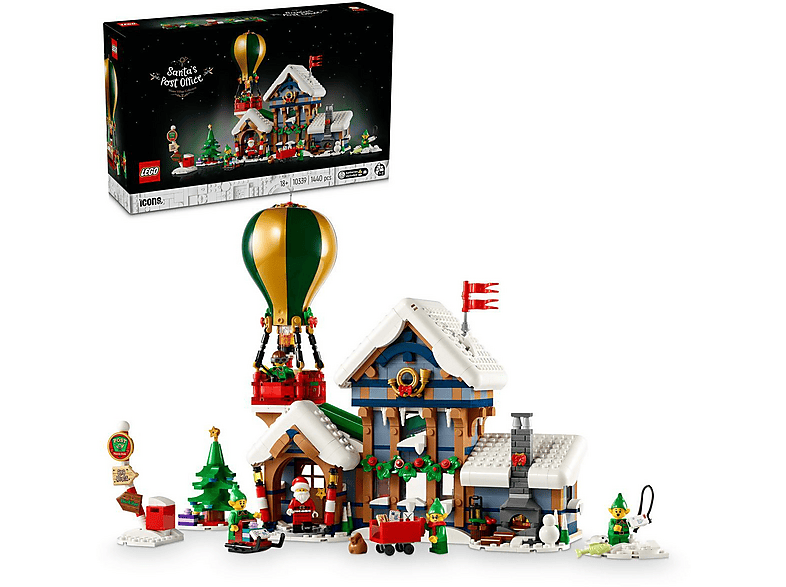 Juego de construcción - LEGO Oficina de Correos Papá Noel: Maqueta Adultos, Regalo Navideño Winter Village 10339, edad recomendada: 18 año(s)