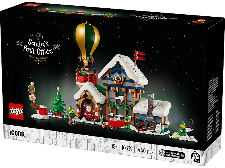Juego de construcción - LEGO Oficina de Correos Papá Noel: Maqueta Adultos, Regalo Navideño Winter Village 10339, edad recomendada: 18 año(s)