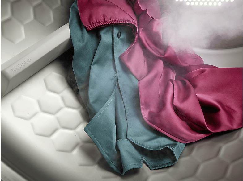 Secadora bomba de calor - Miele TWL780WP EcoSpeed & Steam, 9 kg, 20 Programas, Motor ProfiEco, Blanco