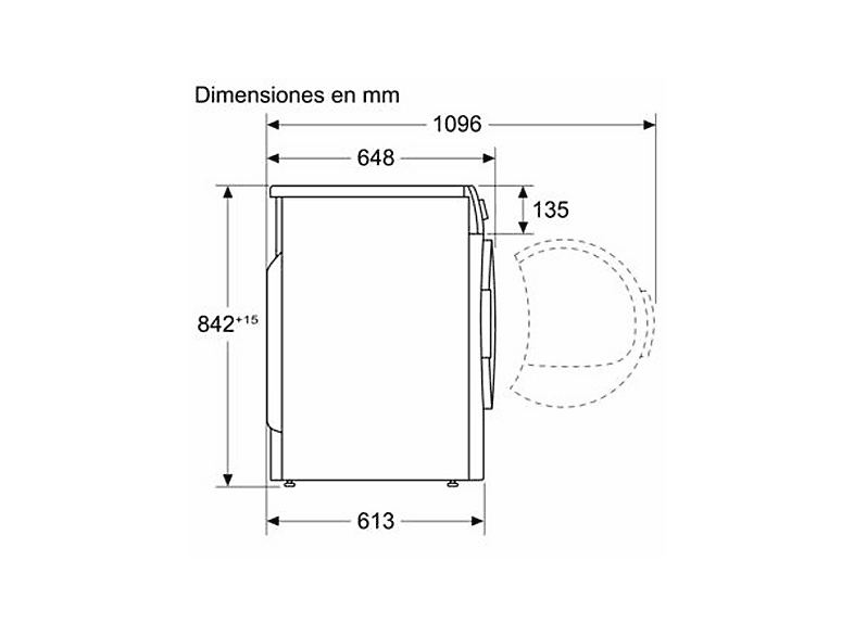 Secadora bomba de calor - Siemens WQ35G2D0ES, Eléctrico, 8 kg, 14 programas, Blanco