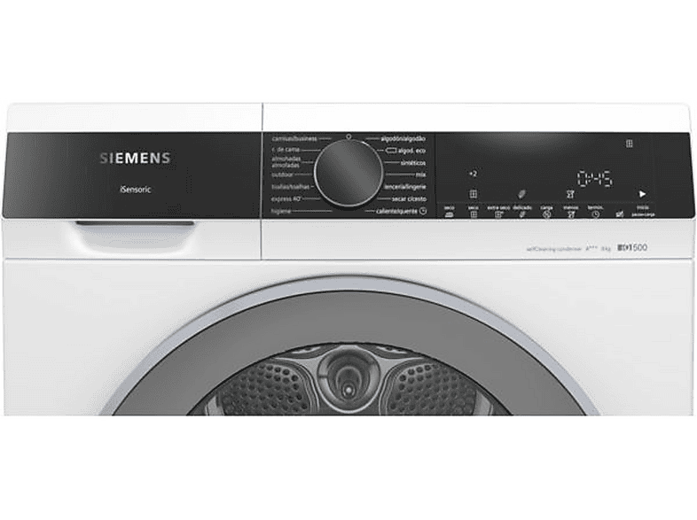 Secadora bomba de calor - Siemens WQ35G2D0ES, Eléctrico, 8 kg, 14 programas, Blanco