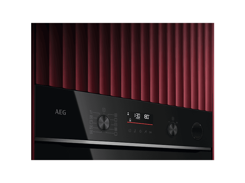 Horno a vapor - AEG Serie 6000 V7PBR521SB, Integrable, Pirolítico, 72 l, 596 mm, Negro