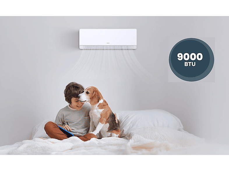 Aire acondicionado Split 1x1 - Infiniton SPTWF09A2, 2250 fg/h, Función Inverter, Blanco