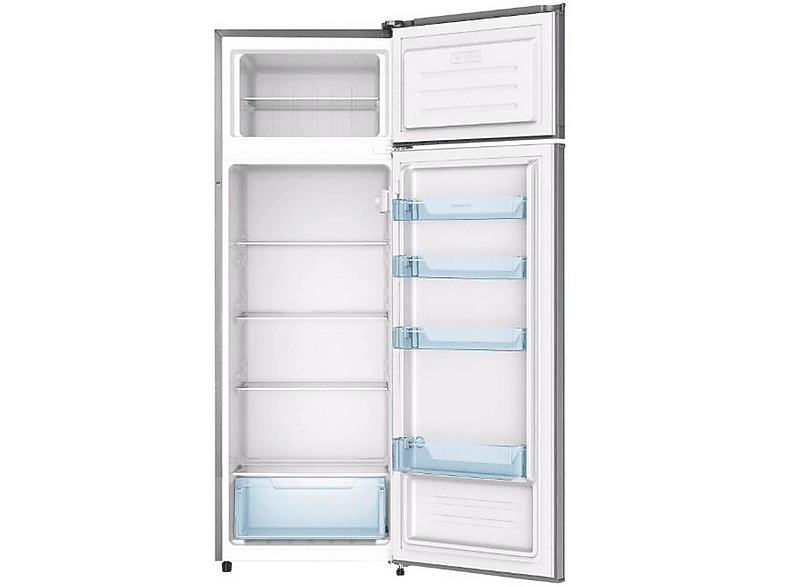 Frigorifico dos puertas - Infiniton FG-A165I, Altura 160 cm, Capacidad 235 l, Inox