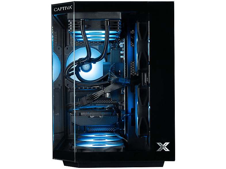 PC Gaming - Captiva PC Highend Gaming I89-799 (i7-14700F/RTX5070 Ti 16GB GDDR7/SSD 2TB/32GB/WLAN/Windows 11 Home 64-bit), Intel Core i7 14700F, Negro