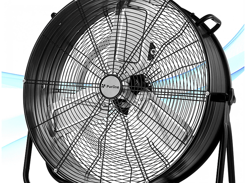 Ventilador de sobremesa - Purline VENTY METABLAST S, 280 W, 3 velocidades, Negro