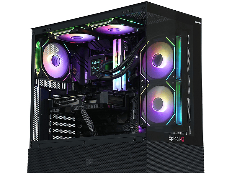 PC Gaming - Epical-Q Cleaton Plus, AMD Ryzen 7 9800X3D, 32 GB RAM, 2 TB SSD, GeForce RTX™ 5070, Windows 11 Pro, Negro