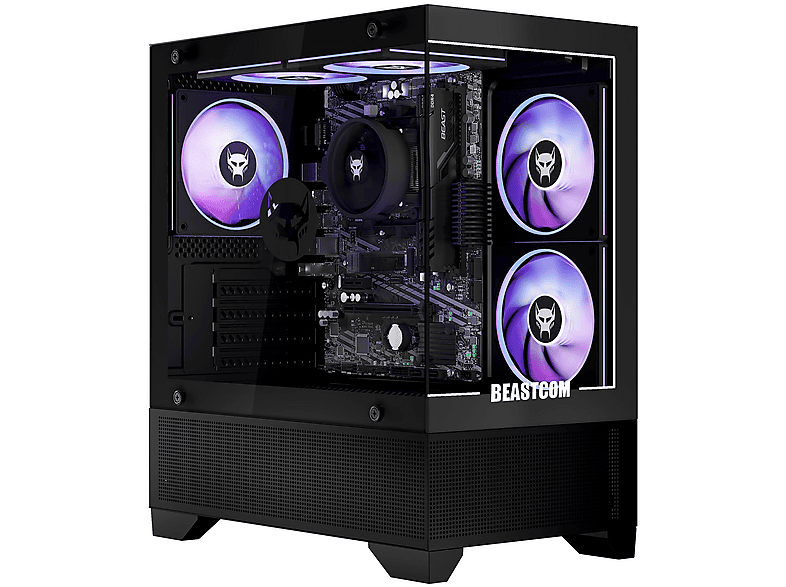 PC Gaming - Beastcom Q3 Essential Gaming, AMD Ryzen™ 5 3400G, 16 GB RAM, 1 TB SSD, Radeon™ RX Vega 11, Windows 11 Home, Negro (ref. 152706028)