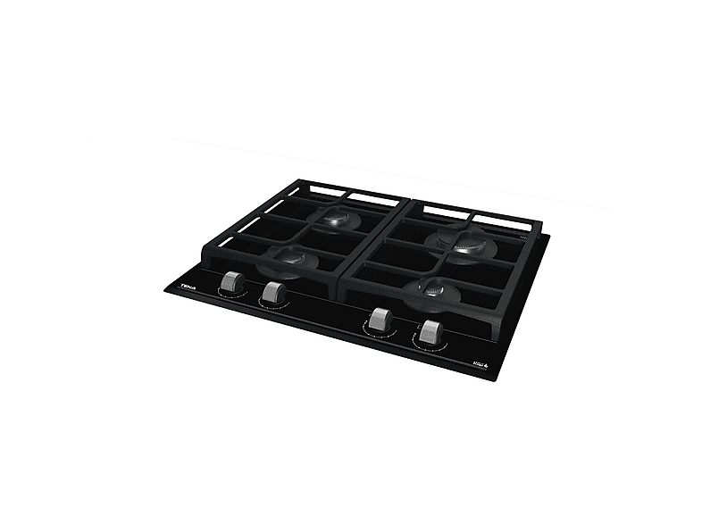 Placa de gas - Teka GZC 64300 XB, 4 zonas, 60 cm, Gas Butano, Autoignición, Negro