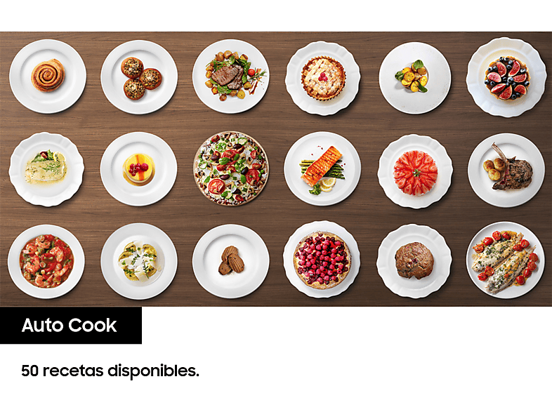 Horno - Samsung NV68A1170BS/EC, Multifunción, Pirolítico, 68l, Encastrable, 59.5 cm, Inox