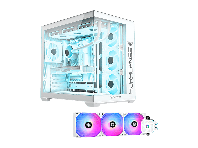 PC Gaming - PC Racing Atlas, AMD Ryzen™ 7 5700X, 32 GB RAM, 1 TB SSD, GeForce RTX™ 5070, Windows 11 Pro, Negro