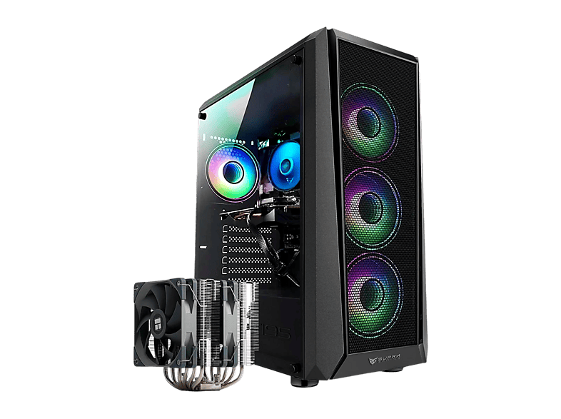 PC Gaming - PC Racing Atlas, AMD Ryzen™ 7 5700X, 32 GB RAM, 1 TB SSD, GeForce RTX™ 5060, Windows 11 Pro, Negro