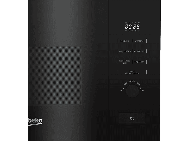 Microondas integrable - Beko BMGB20212B, 800 W, 5 potencia, 20 l, Negro
