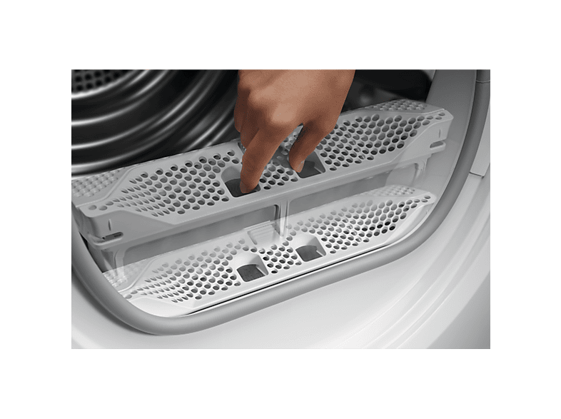 Secadora bomba de calor - AEG TR818A2OB, SensiDry, 8 kg, 10 programas, Blanco