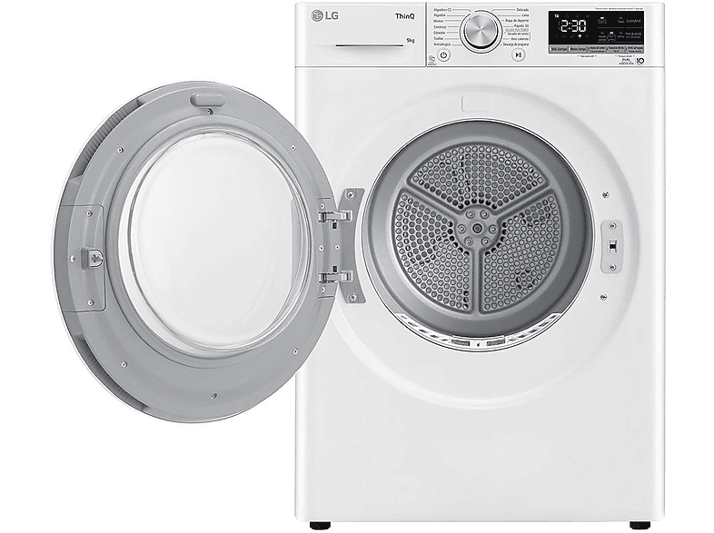 Secadora bomba de calor - LG RH90V5AV6N, Eléctrico, White